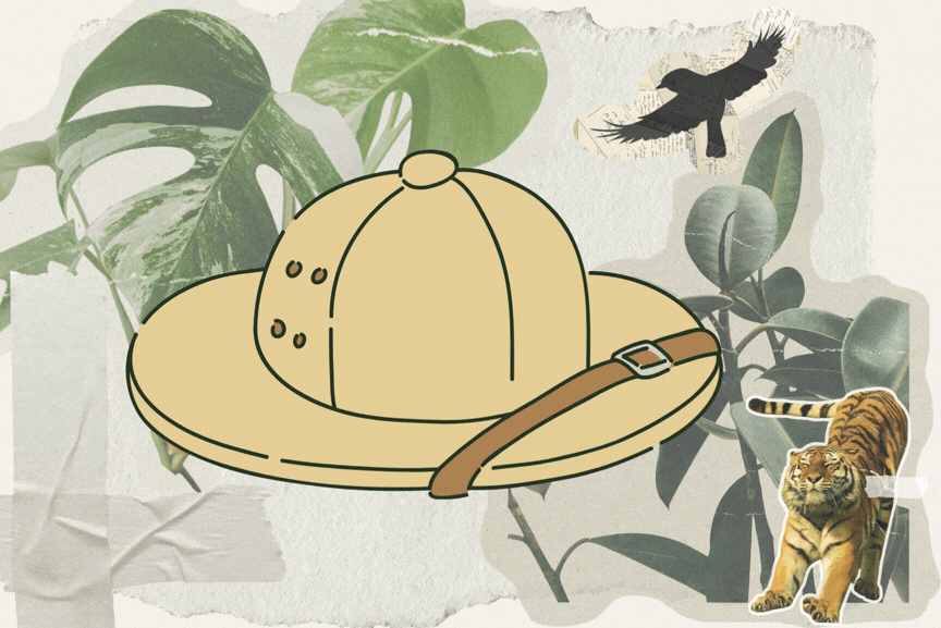 Chapeau colonial se transforme en casquette WWF