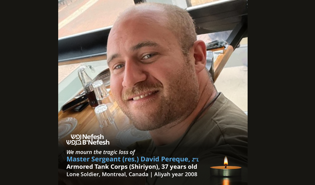 In Loving Memory of Major Sergeant (res.) David Pereque, Z