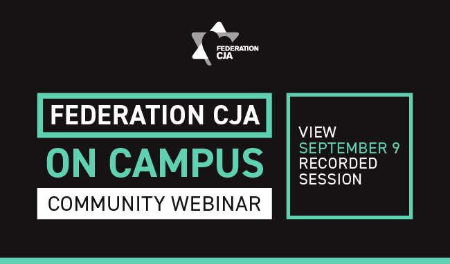 Federation CJA Webinar Recorded Session - image
