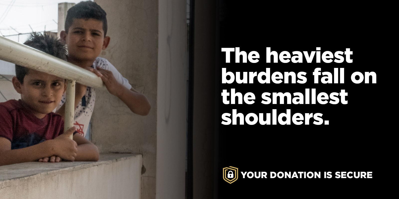 The heaviest burdens fall on the smallest shoulders.