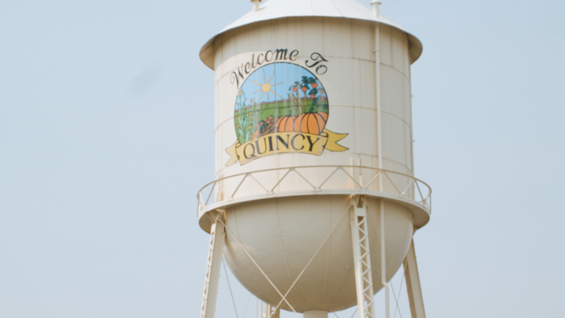 A water tower in Quincy
