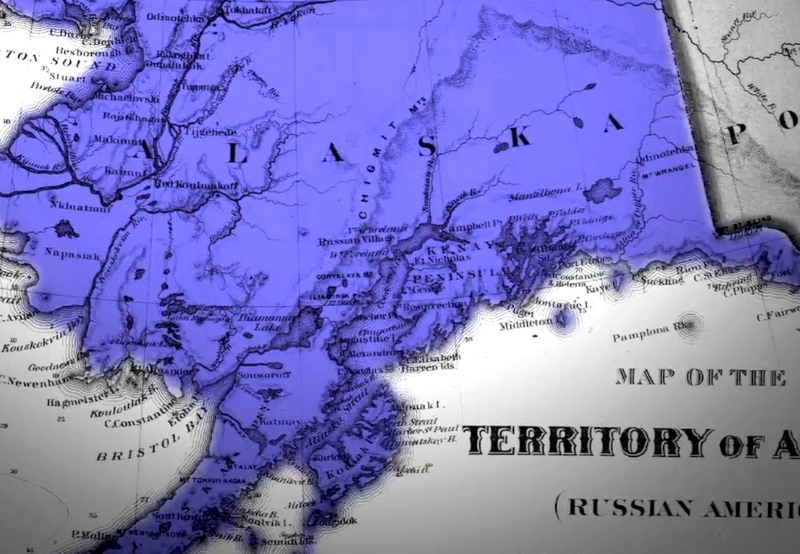 A map of Alaska Territory