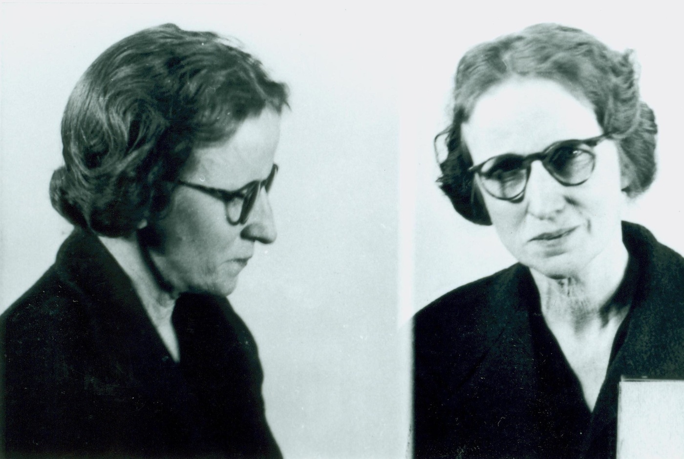 A black-and-white mugshot
