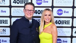 A photo of Will Travers OBE and Amanda Holden at Born Free's Gala event in 2024