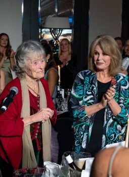 Dame Virginia McKenna and Dame Joanna Lumley standing together at the 2024 event