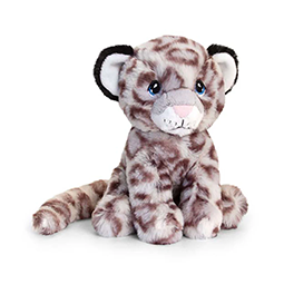A snow leopard soft toy