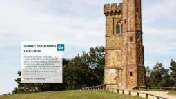 A photo of Leith Hill Tower and event information.