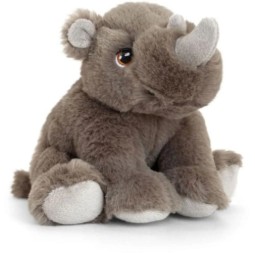 A photo of a rhino cuddly toy