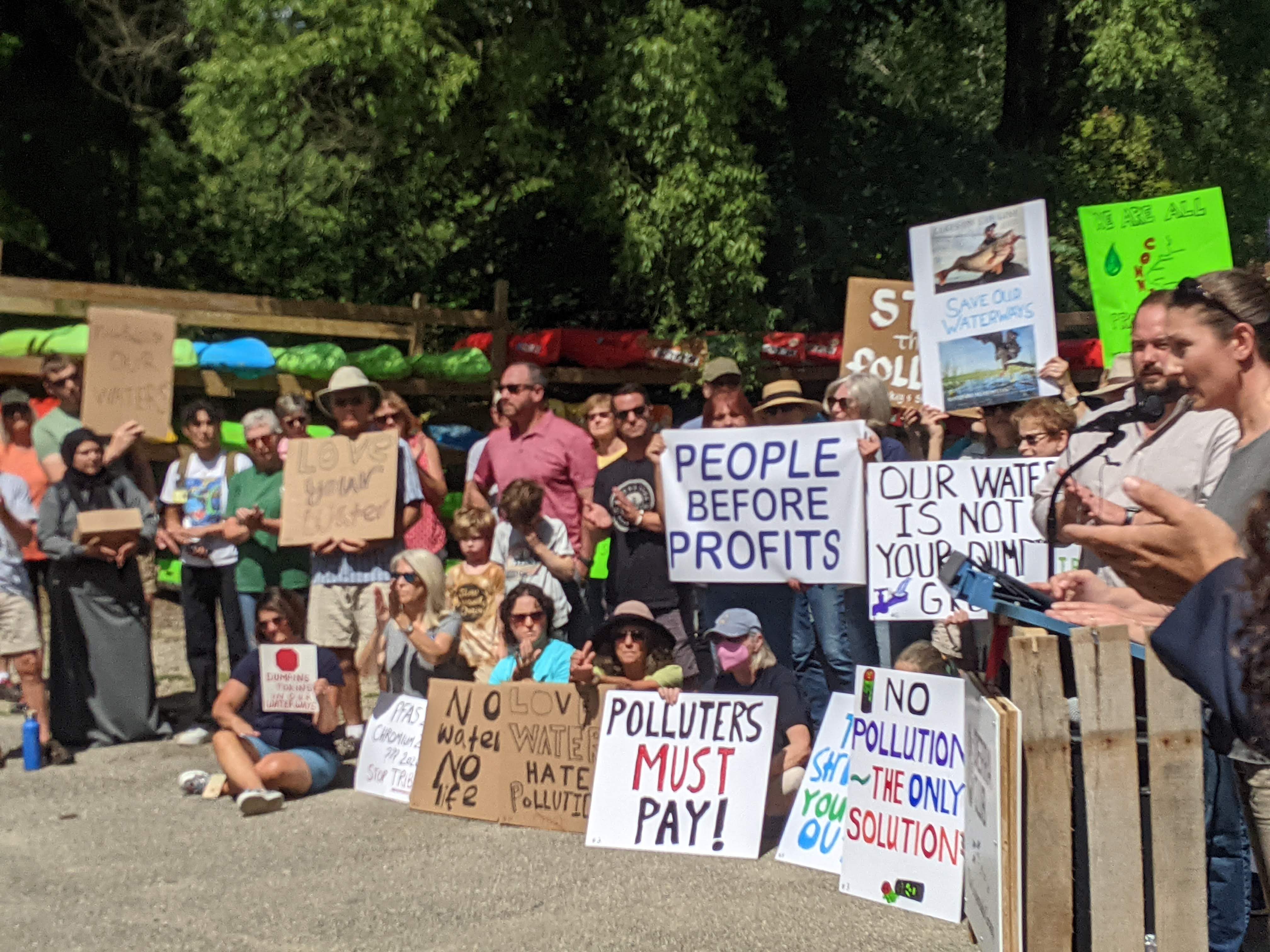 Rally to reinstate MI's polluter pay law after Tribar chemical spill in 2022