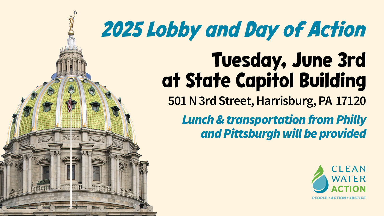 graphic design for PAs 2025 Lobby and Day of Action