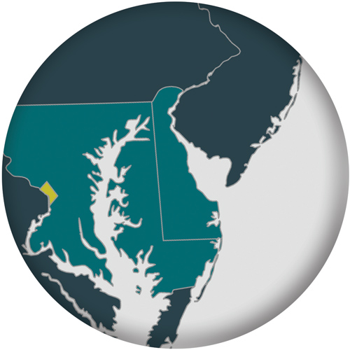 Delaware on map