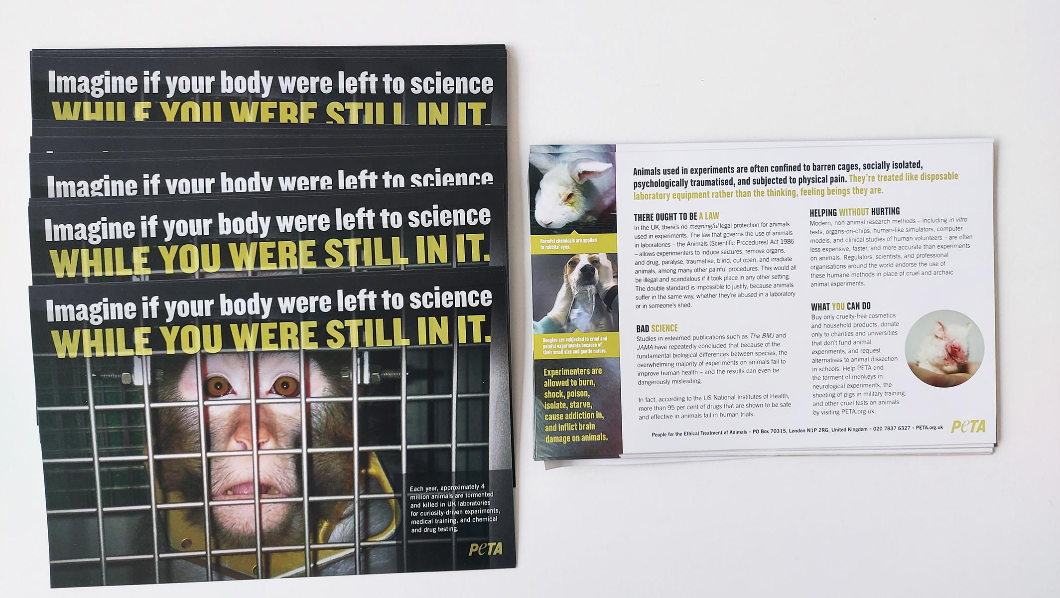 Animal Rights Literature Requests | People for the Ethical Treatment of ...