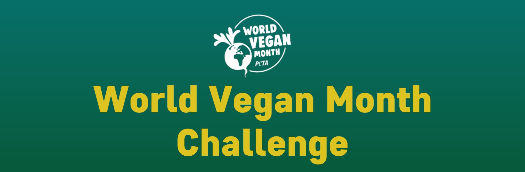 World vegan month logo.