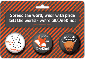 OneKind badge pack